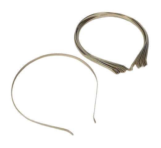 Metal Headband x 12pcs - Silver-0