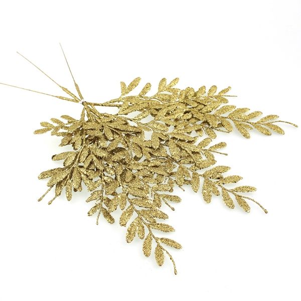 40cm Berberis Spray Glittered Gold-0