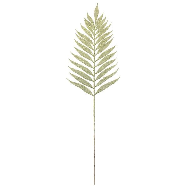 54cm Glittered Lady Fern Green-0