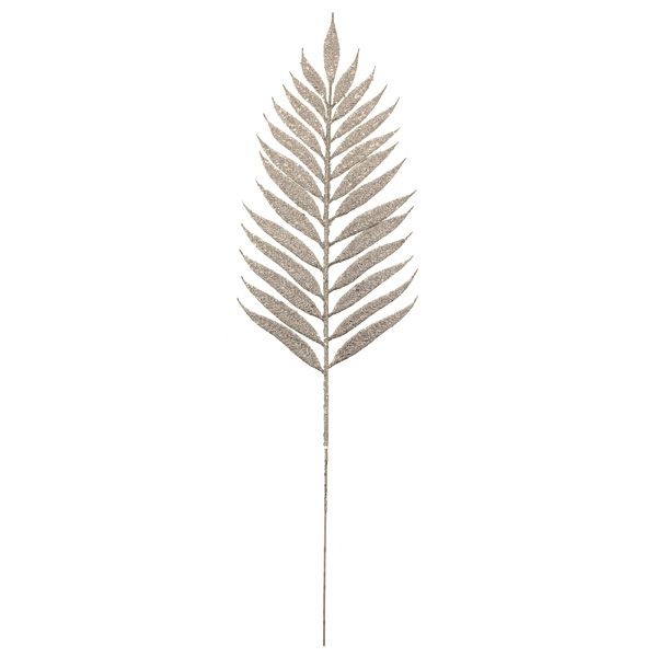54cm Glittered Lady Fern Silver-0