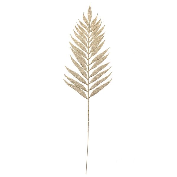 54cm Glittered Lady Fern Champagne-0