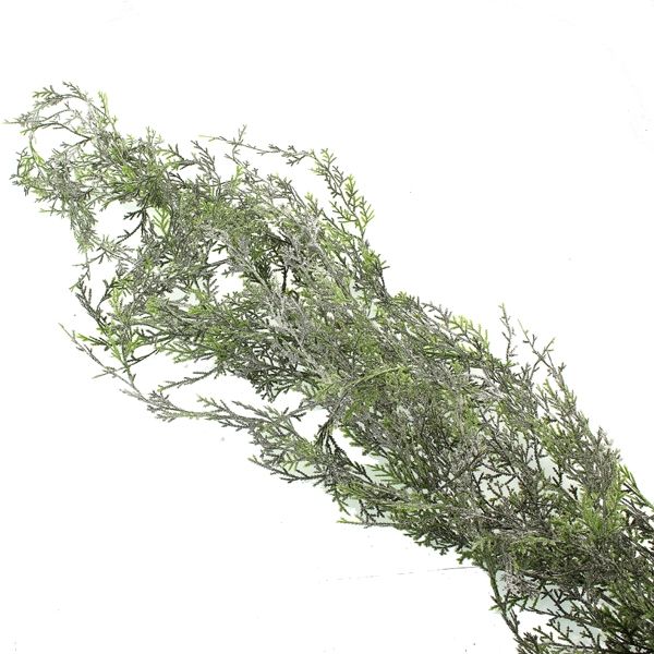 130cm Cedar Garland Frosted Green-0