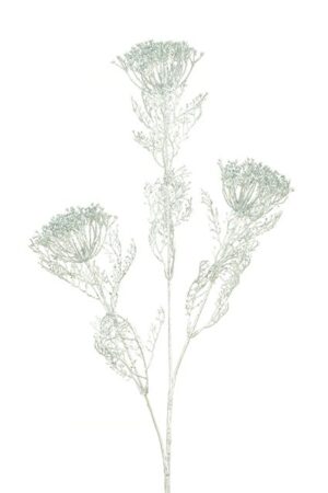 Glittered Dill Spray 71cm Silver-0
