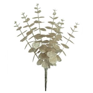 Sparkle Eucalyptus Pick 30cm Champagne-0