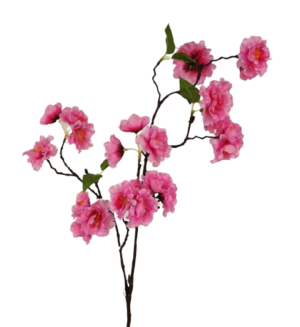 Small Cherry Blossom Spray Dark Pink 75cm-0