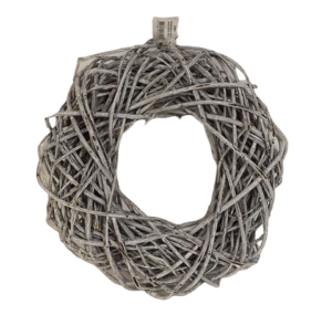 Wreath Willow 30cm Stone Washed White-0