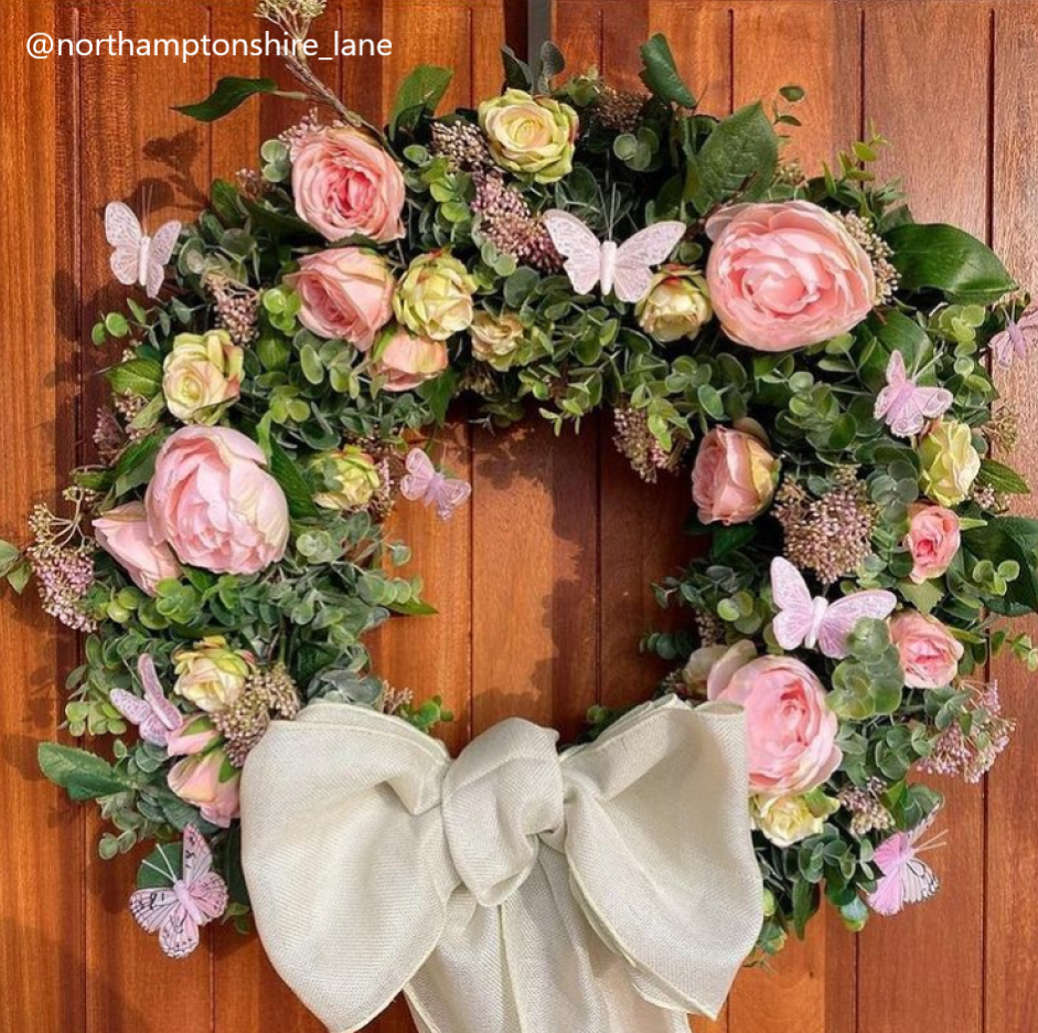 28cm Light Coral Peony Posy-21825