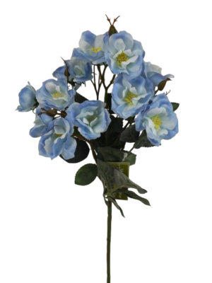 51cm Wild Rose Spray Blue-0