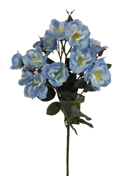 51cm Wild Rose Spray Blue-0