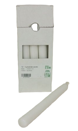 Dinner Candle 210/21mm White x 12-0