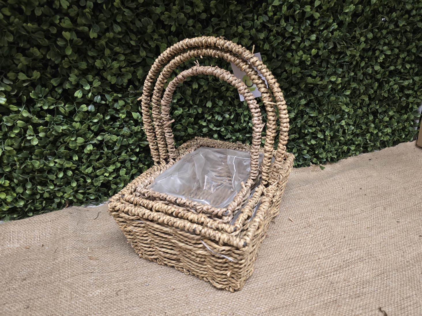 Seagrass Set Of 3 Baskets Rectangle
