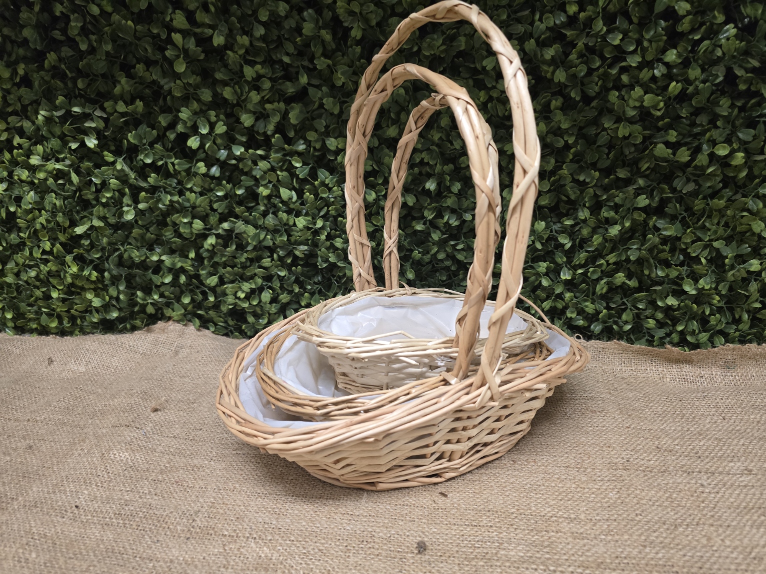 Set of 3 Bleached Field Baskets