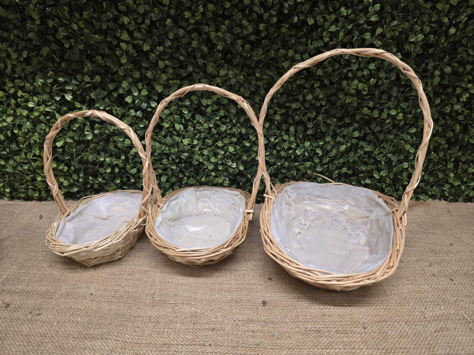 Set of 3 Bleached Field Baskets