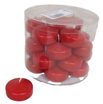 Floating Candle Small x 28 Rubin Red-0