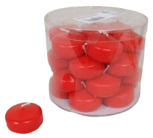 Floating Candle Small 25 Red x 28-0