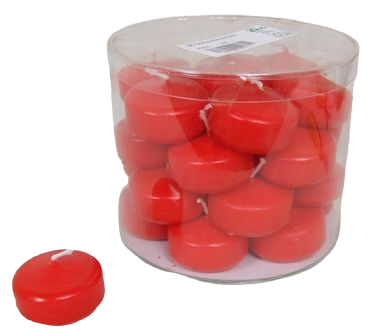 Floating Candle Small 25 Red x 28-0