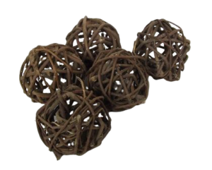 Wicker Ball Natural Rustic 4cm x 20