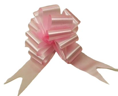 50mm Baby Pink Pull Bow's x 20-0