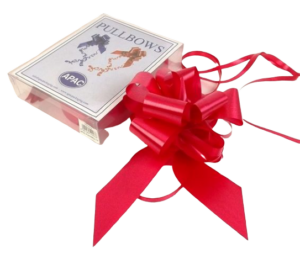 50mm Red Pull Bows x 20 Pcs-0