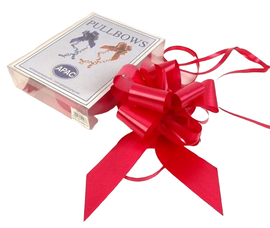 50mm Red Pull Bows x 20 Pcs-0
