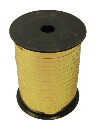 5mm x 250mtr Metallic Gold Curling Ribbon-0