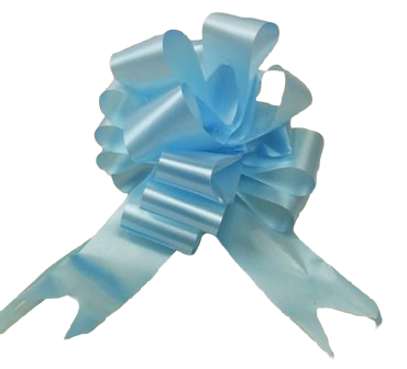 50mm Light Blue Pull Bows x 20pcs-0