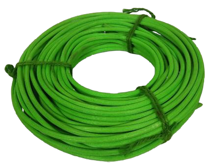 Rattan 6mm Round 250g Apple Green-0