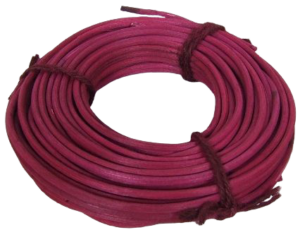 Rattan 6mm Round 250g Burgundy-0