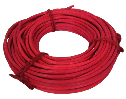 Rattan 6mm Round 250g Red-0
