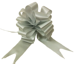 50mm Silver Pull Bows x 20pcs-0