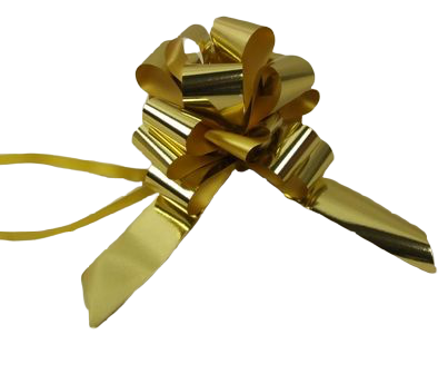 31mm Metallic Gold Pull Bows x 30pcs-0