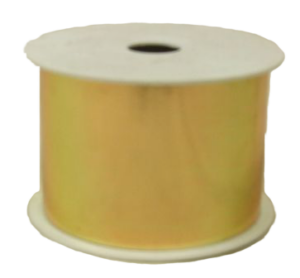 50mm x 25yds Gold Metallic Ribbon-0