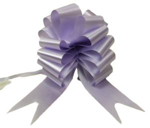 50mm Pull Bows Lavender x 20pcs-0