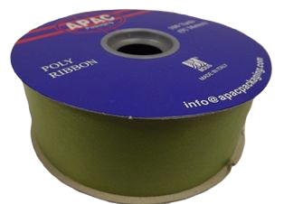 2" x 100yds Polypro Ribbon Moss Green-0
