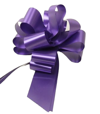 50mm Pull Bows Purple x 20pcs-0