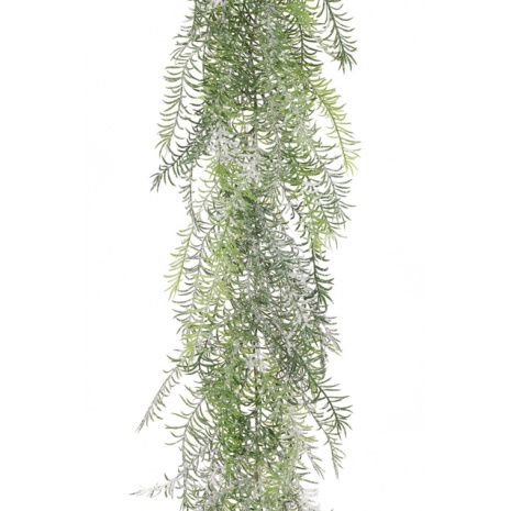 Snowy Asparagus Garland 195cm-0