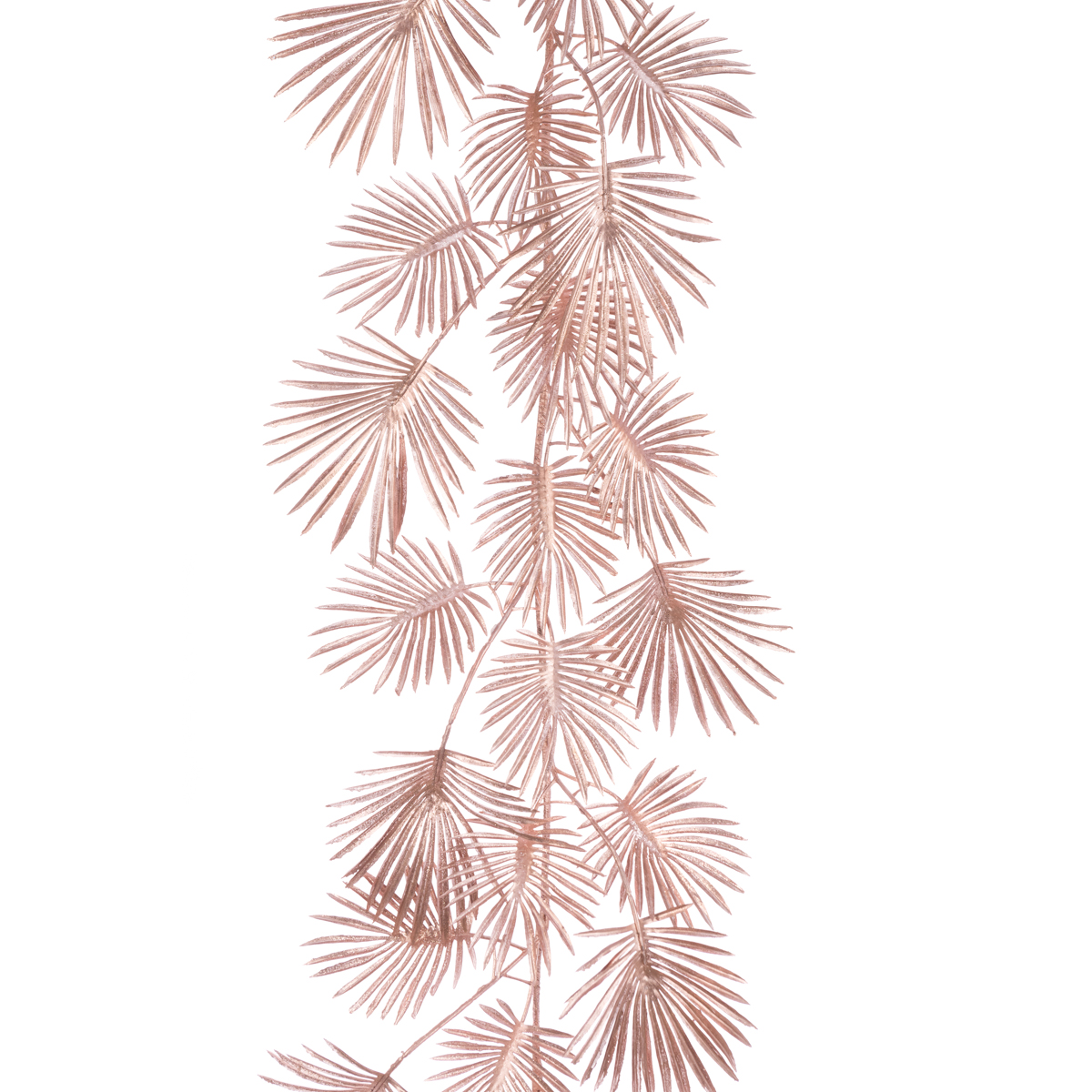 Metallic Palm Garland 180cm Light Pink-0
