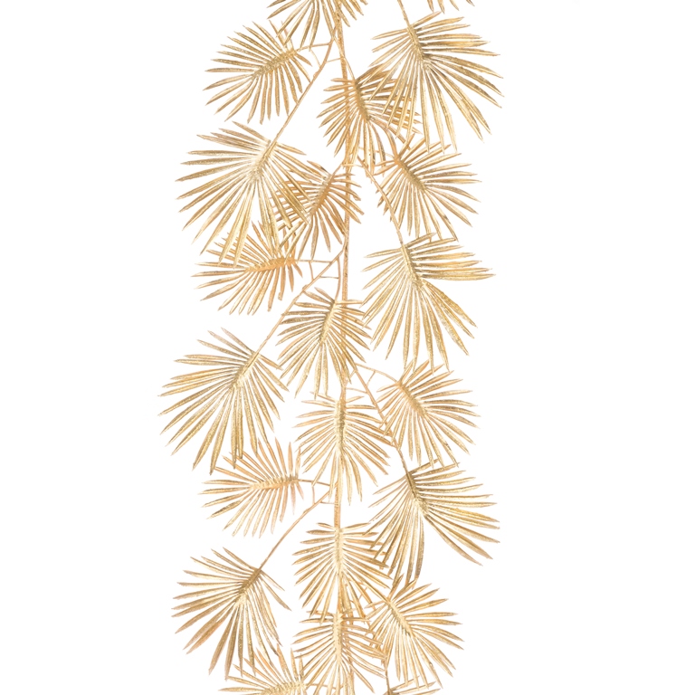 Metallic Palm Garland 180cm Gold-0