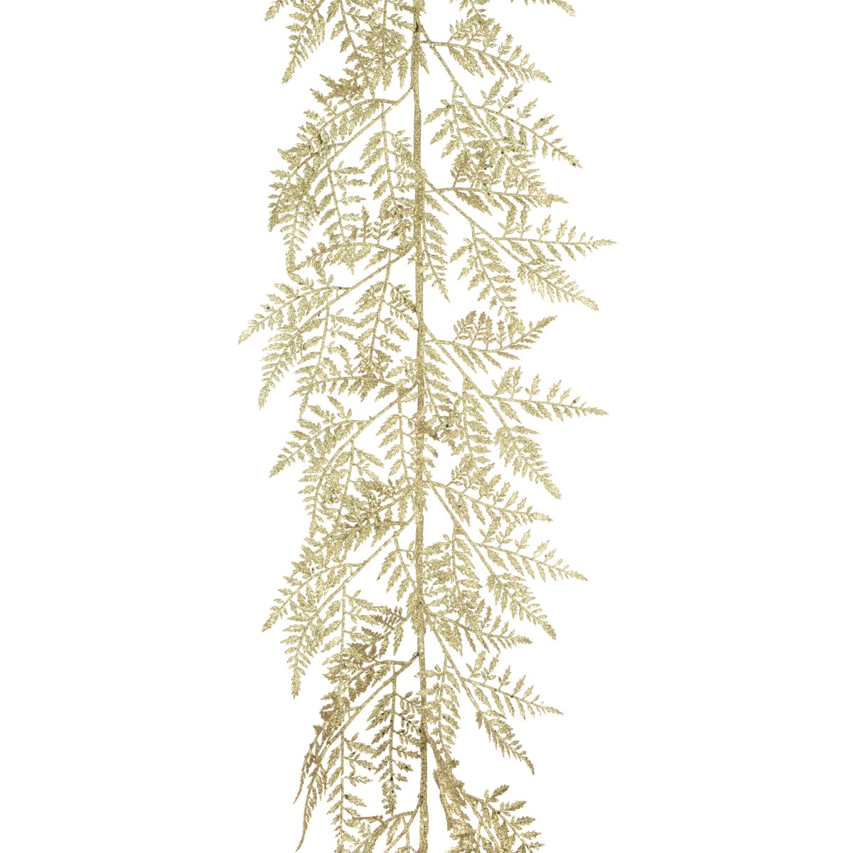 Leather Fern Garland 150cm Champagne-0