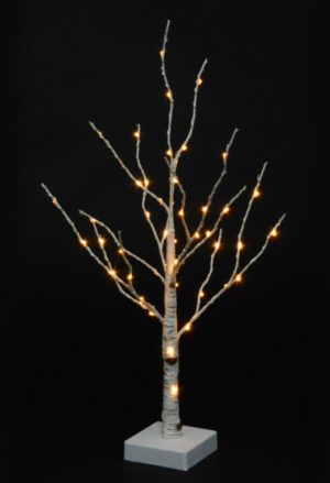B/O Birch Tree 50LED w/Timer-0