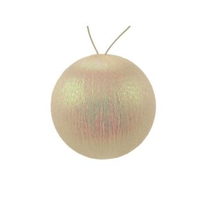 8cm Spun Metallic Bauble Iridescent-0
