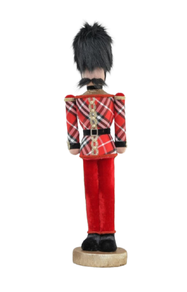 78cm Fabric Tartan Soldier Orn.-0