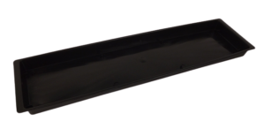 Plastic Double Floral Tray Black x 10-0