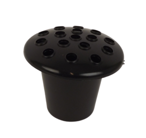 Plastic Grave Vase Black Container x 10pcs-0