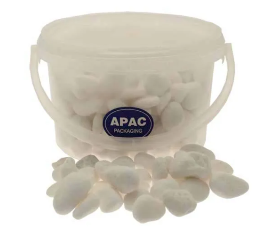 4kg Bucket 20-40mm Tumbled Snow White Stones-0