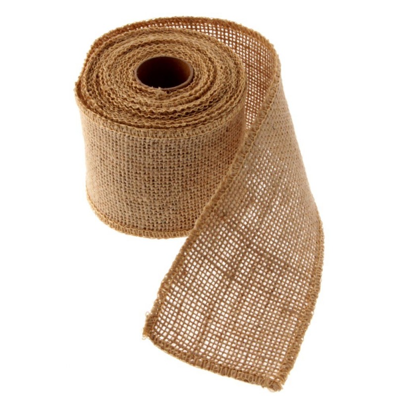 3.8cm x 5mtr Jute Natural-0