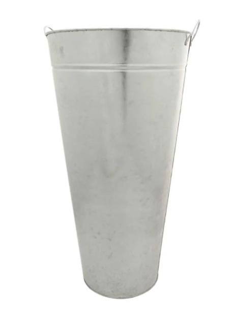 60 x 20 x 32cm Galvanised Vase W/Ears-0