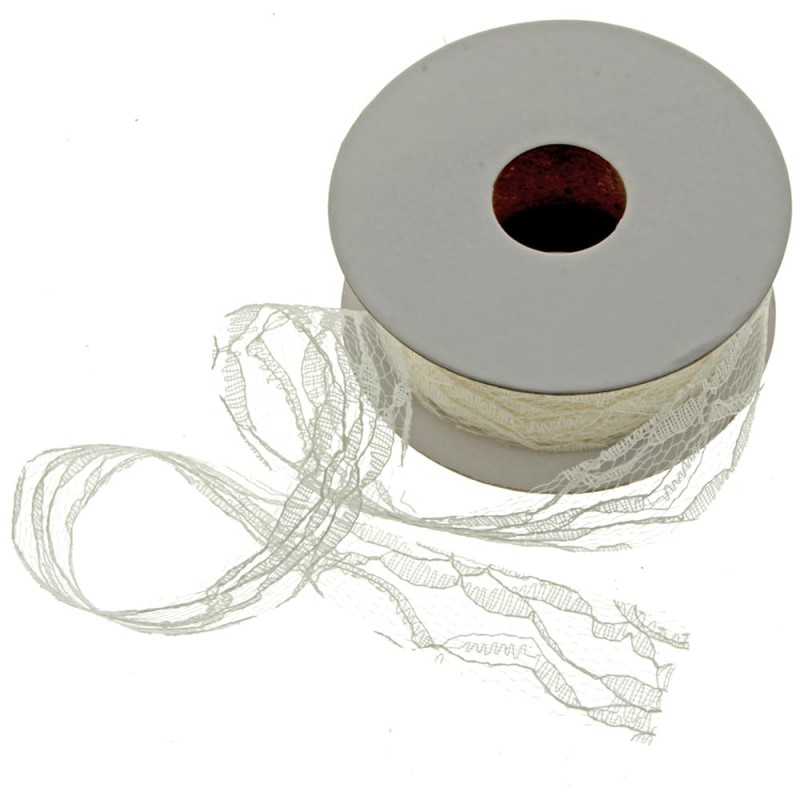 Lace Roll 5cm x 10mtr Cream-0