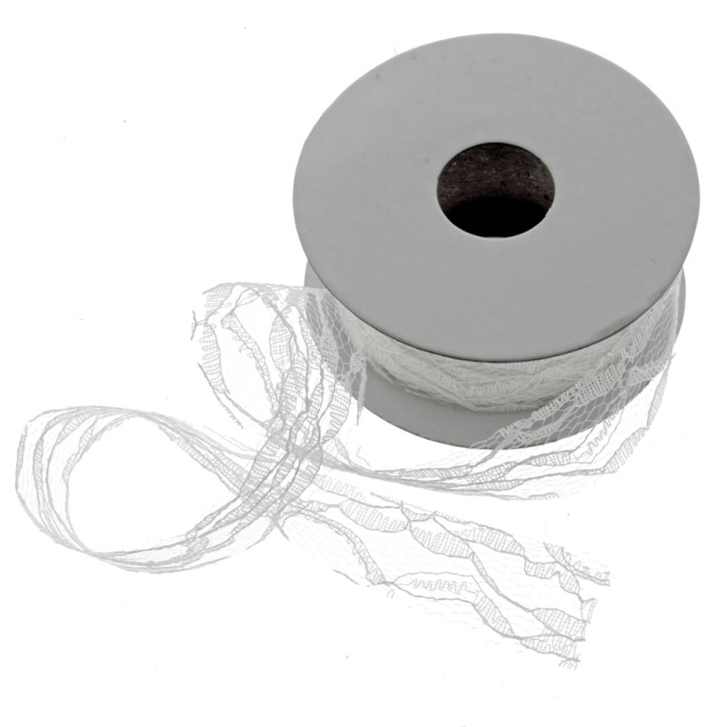 Lace Roll 5cm x 10mtr White-0
