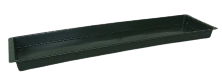Plastic Double Floral Tray Green x 10-0